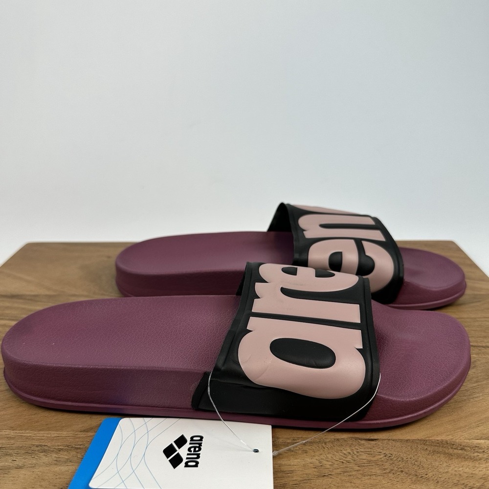 New NWT Womens Arena Urban Red Wine Slides Sandals Size EU 42 / US 10 - 10.5 M‎